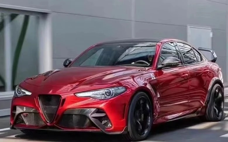 Giulia Refitted and Upgraded GTAM Large Surrounding Front bar Rear bar Side Skirt Tail Wing Leaf Plate